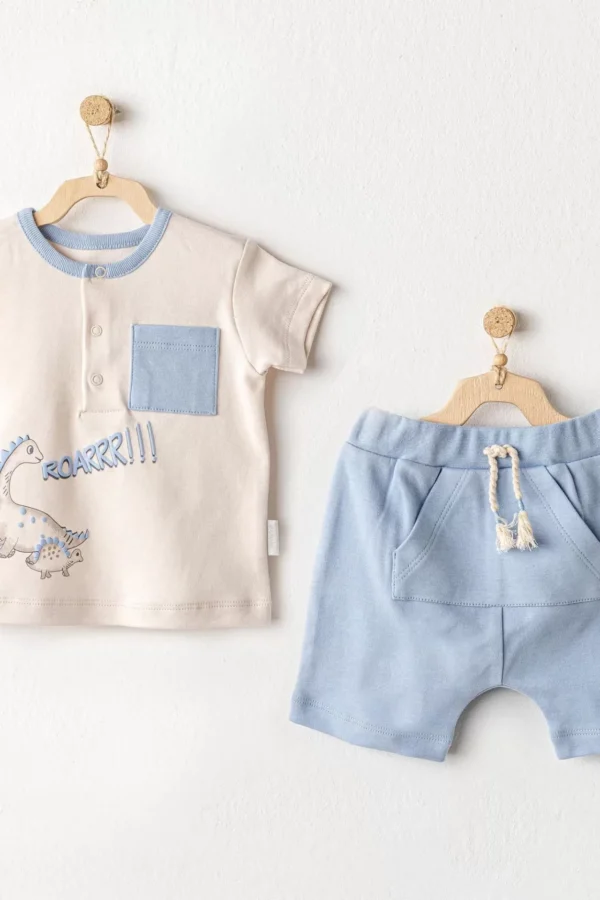 Andywawa Ac25915 Dino 2'li Bebek Takım Blue
