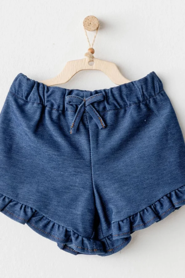 Andywawa Ac25938 Casual Bebek Şort İndigo