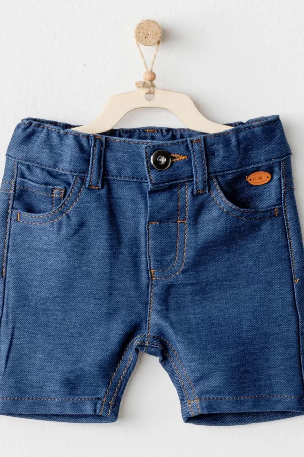 Andywawa Ac25939 Casual Bebek Şort İndigo