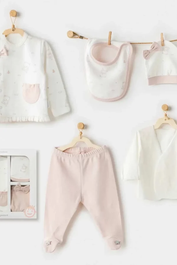 Ballerina 5 Parça Hastane Çıkışı Ekru