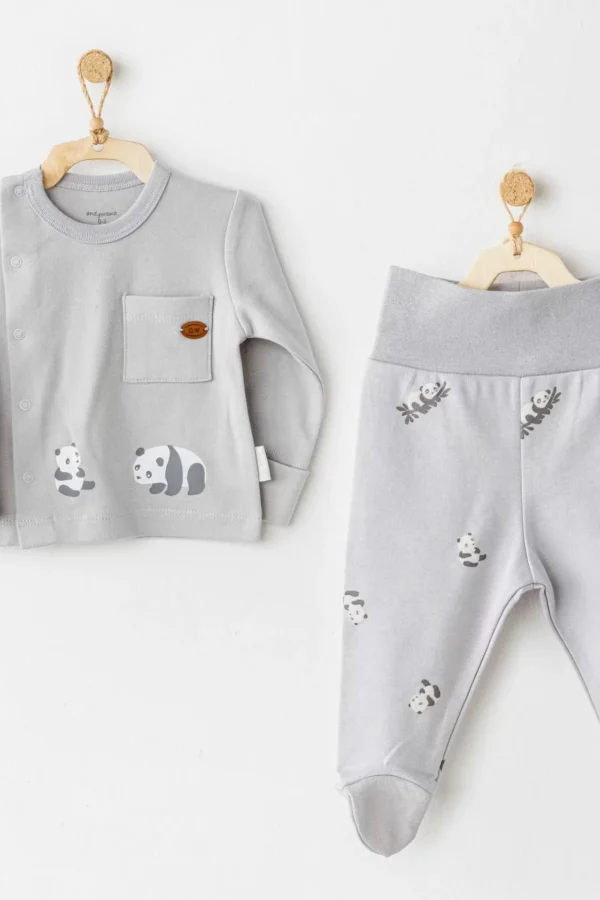 Keep Smiling 2'li Zıbın Takım Grey