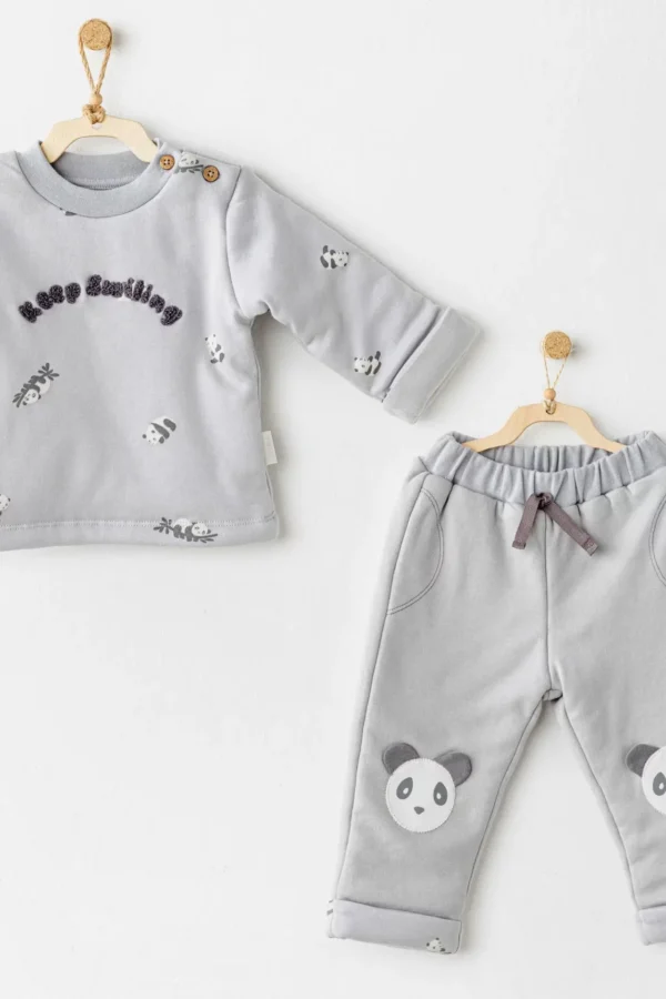 Fiber Keep Smiling 2'li Takım Grey