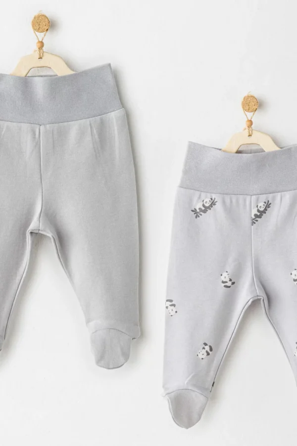 Keep Smiling 2'li Pantolon Grey