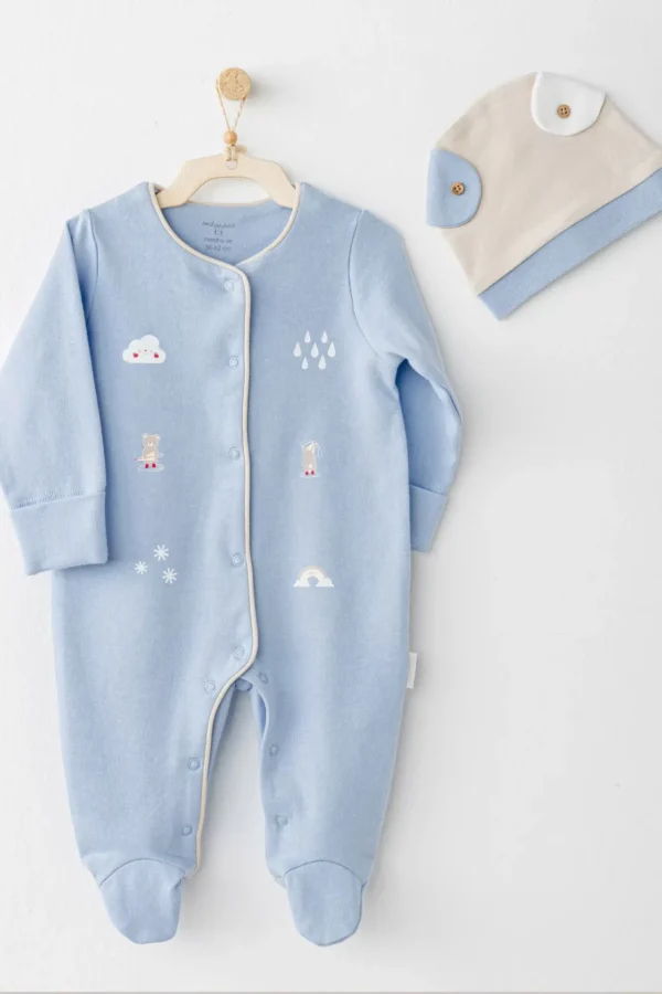 Hat Set Rainbow Tulum Takım Blue