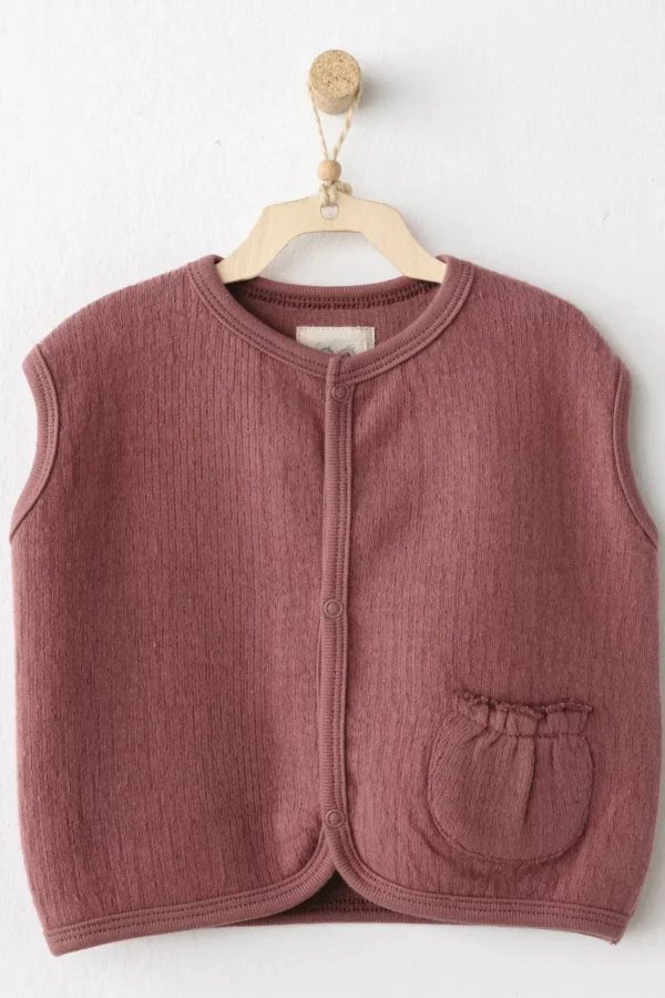 Casual Yelek Dusky Rose