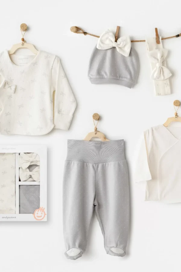 Baby Bow Bliss 5'li Hastane Çıkışı Ekru