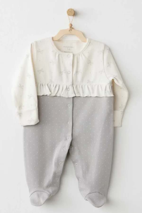 Baby Bow Bliss Tulum Ecru Grey