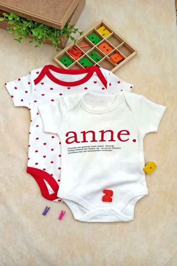 Anne Yazılı 2'li Body Seti