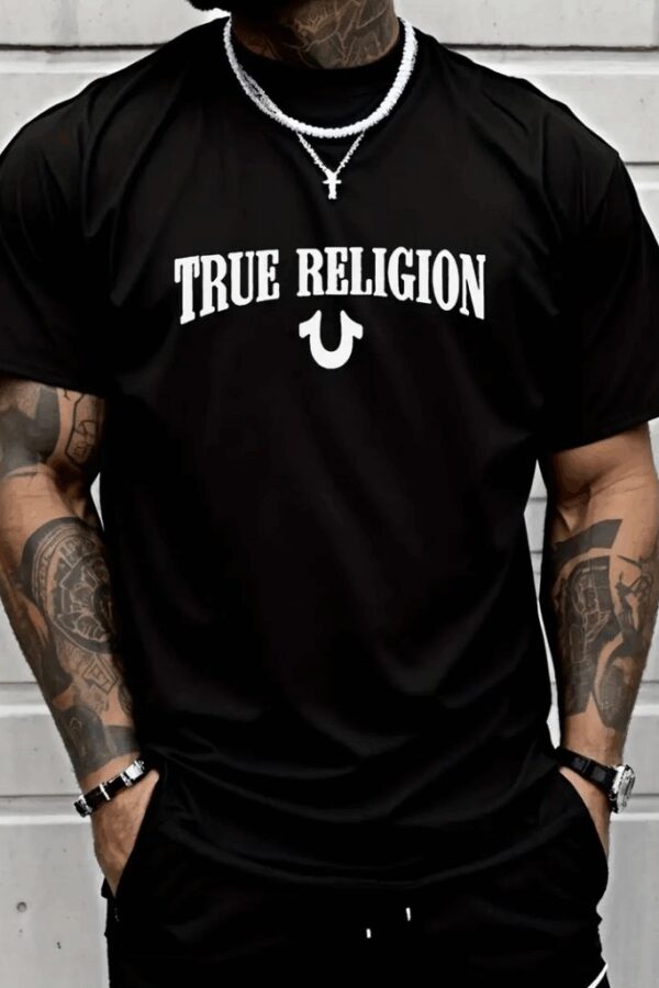 Erkek True Religion Baskılı Süprem T-shirt