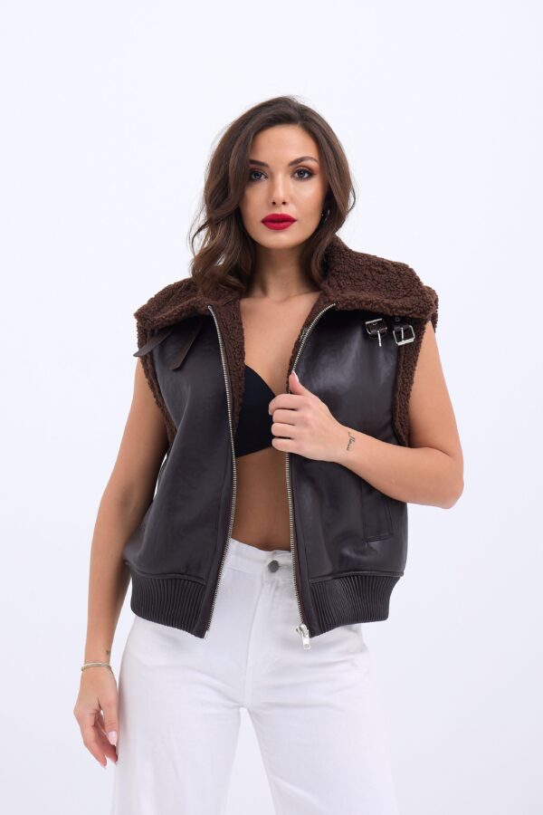 7259 YELEK-KOYU KAHVE