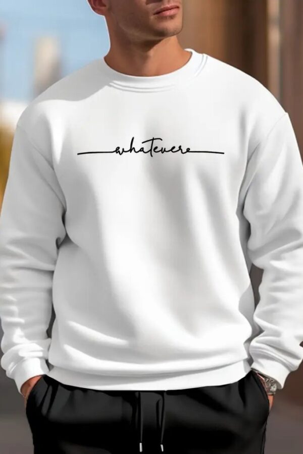 Erkek Uzun Kollu Baskı Detaylı Iki Iplik Sweet