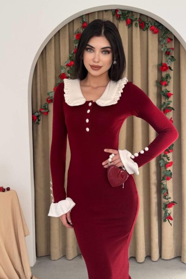 Sura Bebe Yaka Elbise