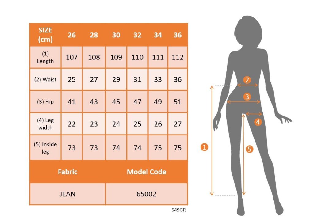 Kadın Yüksek Bel Yanları Lastik önü Düğmeli Kot Pantolon - Görsel 5