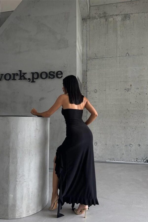 STRABLEZ SANDY ELBİSE YANLARI KATLI - Bej