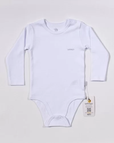 Basic Uzun Kol Yaş Body Beyaz - Görsel 2