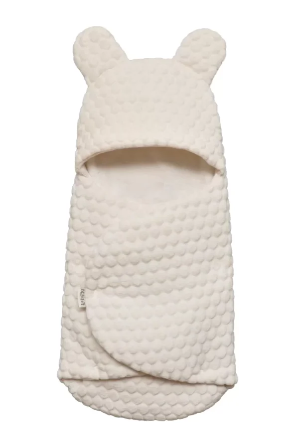 Kabartmalı Velboa Kundak  Ekru