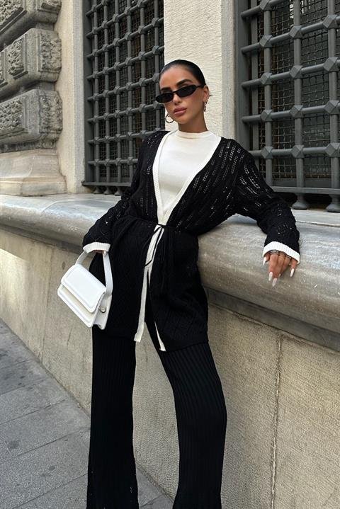 Selvia Ajurlu Biyeli Pantolon Takım 9957