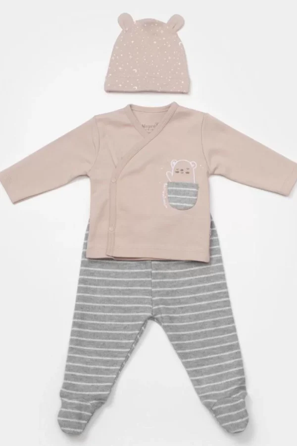 Adventure Bear 3'lü Set  Latte Grimelanj