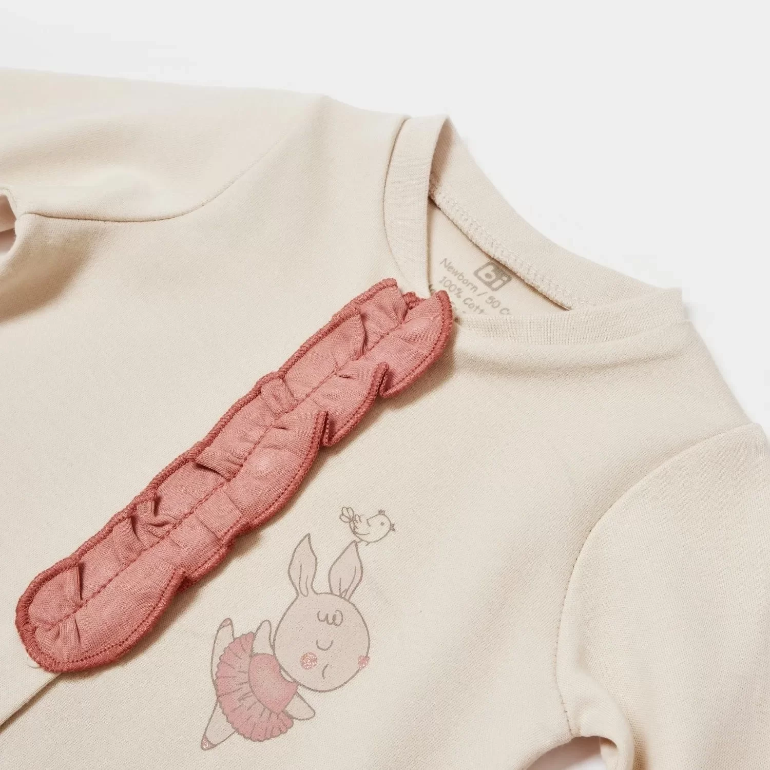 Ballery Princess Newborn Tulum Bej-gül Kurusu - Görsel 7