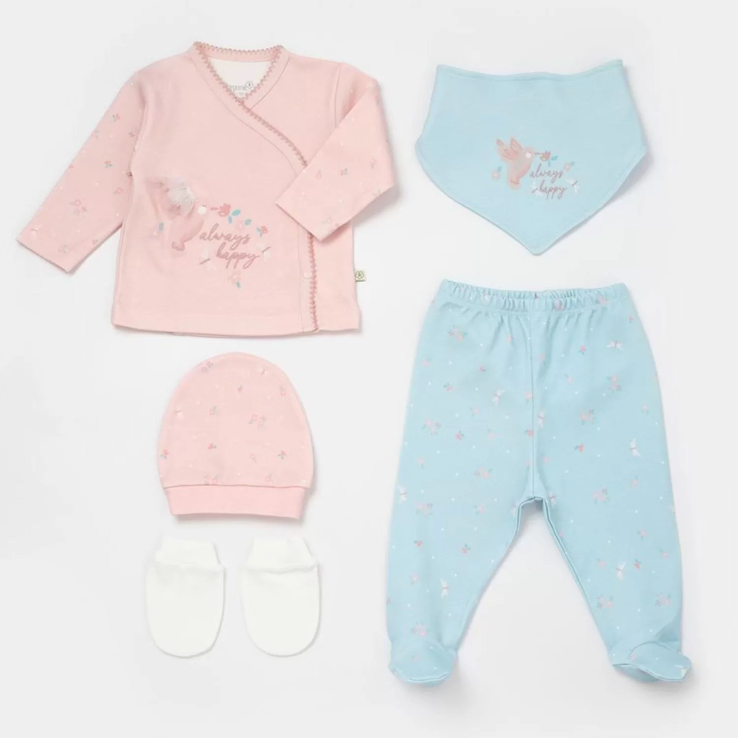 Always Happy 5'li Hastane Çıkış Seti Gül Kurusu Mint - Görsel 7