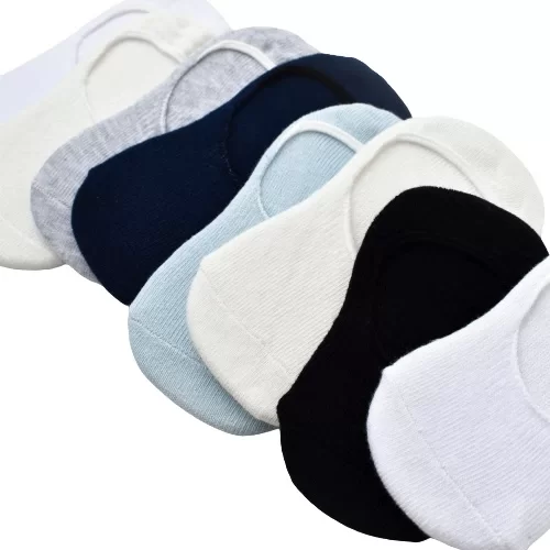 Basic Erkek Babet 2'li Çorap Mavi Ekru - Görsel 7