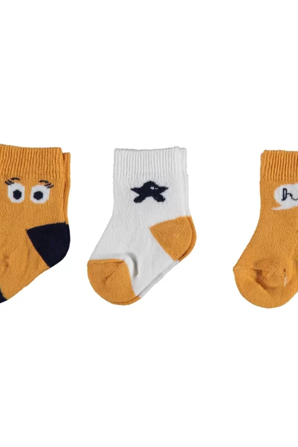 Hi 3'lü Erkek Çorap  Hardal