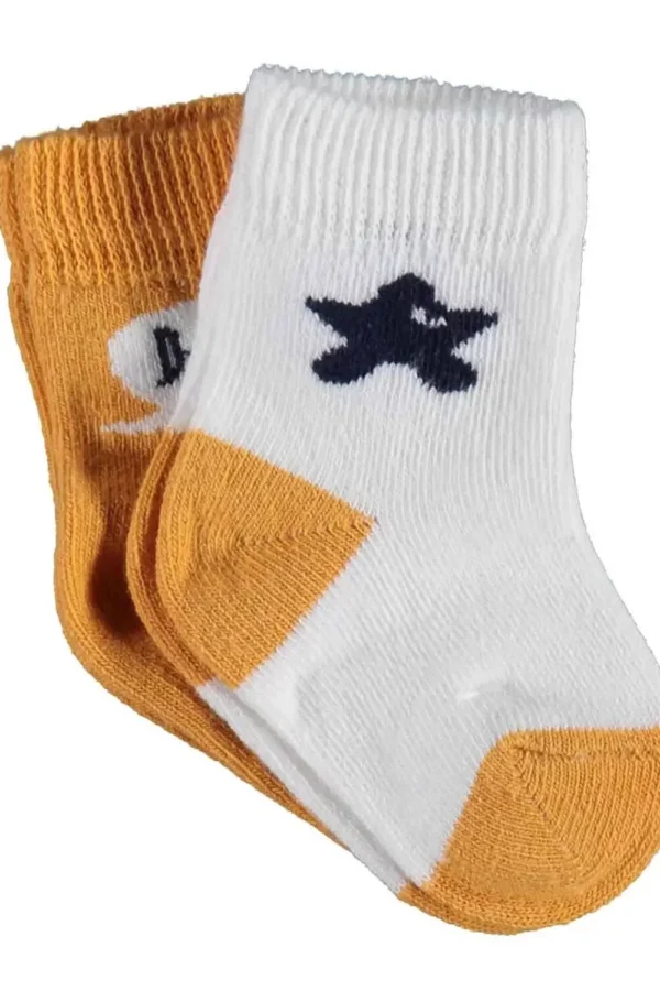 Hi Erkek 2'li Çorap  Ekru Hardal
