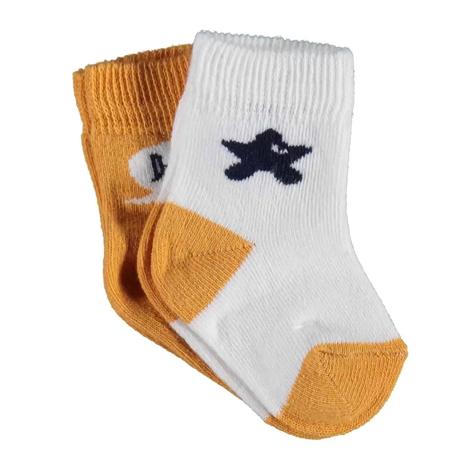 Hi Erkek 2'li Çorap Ekru Hardal