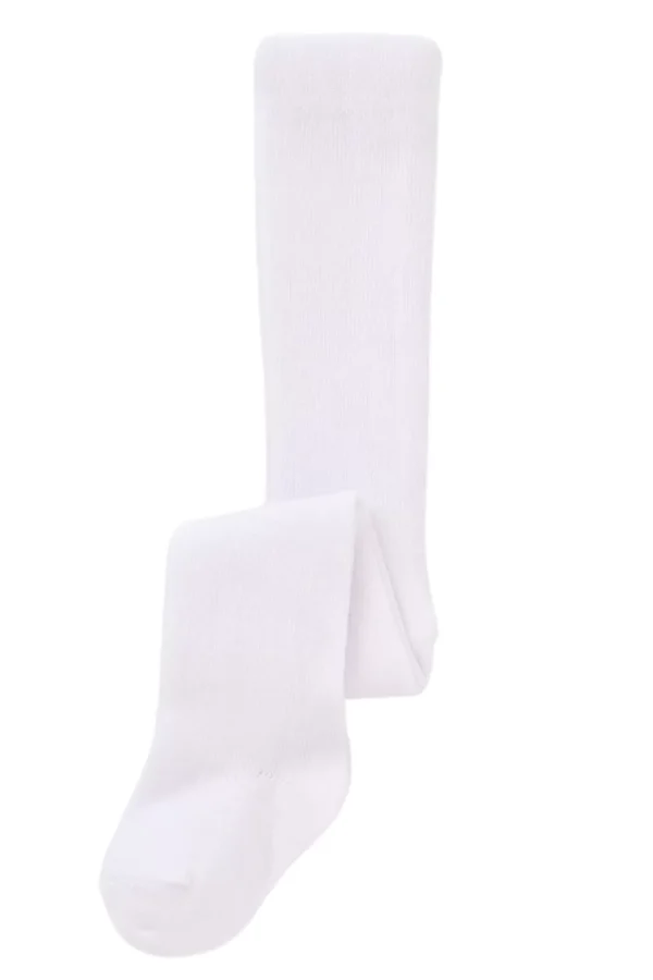 Klasik Düz Beyaz Külotlu Çorap  Beyaz