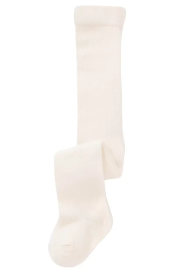 Klasik Düz Ekru Külotlu Çorap  Ekru