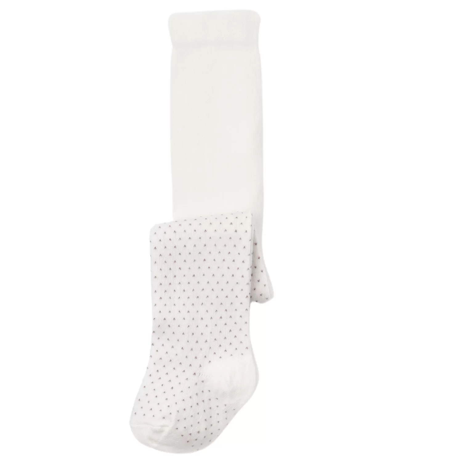 Klasik Puanlı Külotlu Çorap Ekru