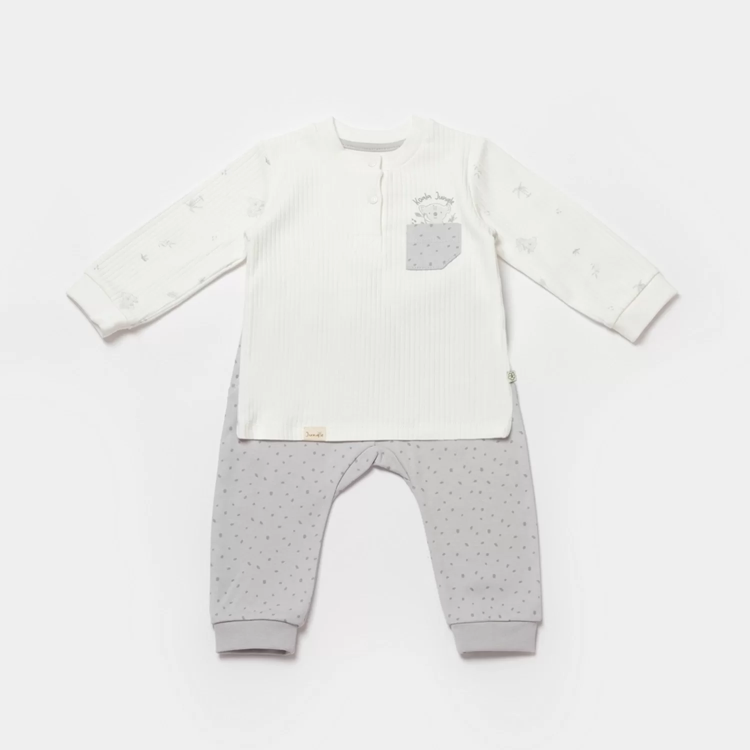 Koala Jungle 2'li Bebek Takım Gri - Görsel 5