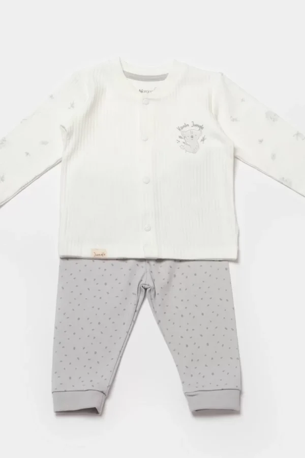 Koala Jungle Bebek Pijama Takımı  Gri