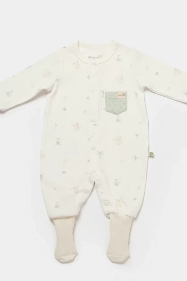 Koala Jungle Patikli Bebek Tulum  Mint