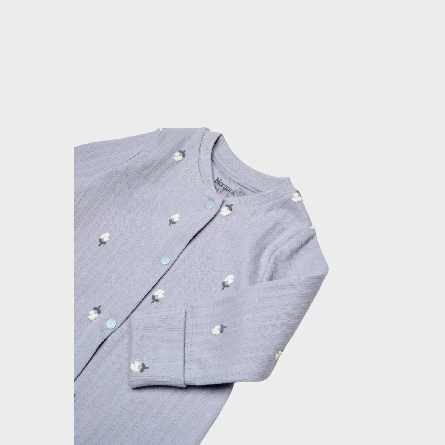 Love Floral 10 Parça Hastane Çıkış Seti Ekru Lila - Görsel 10