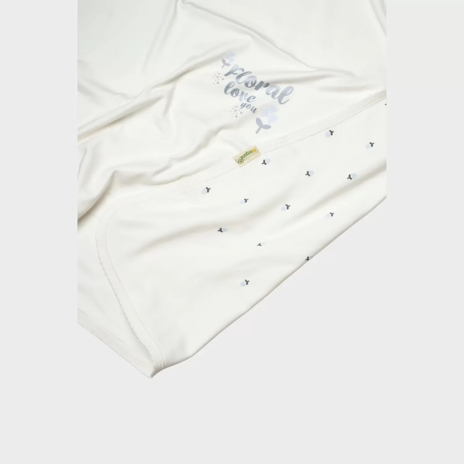 Love Floral 10 Parça Hastane Çıkış Seti Ekru Lila - Görsel 12