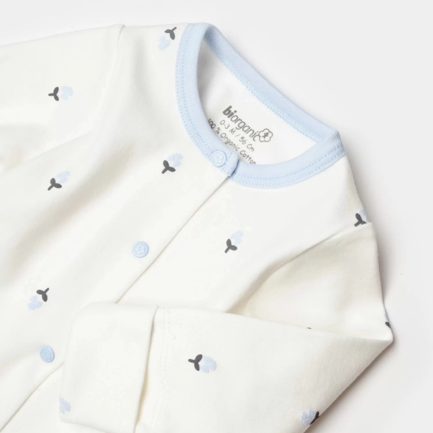 Love Floral Bebek Tulum Ekru Lila - Görsel 9