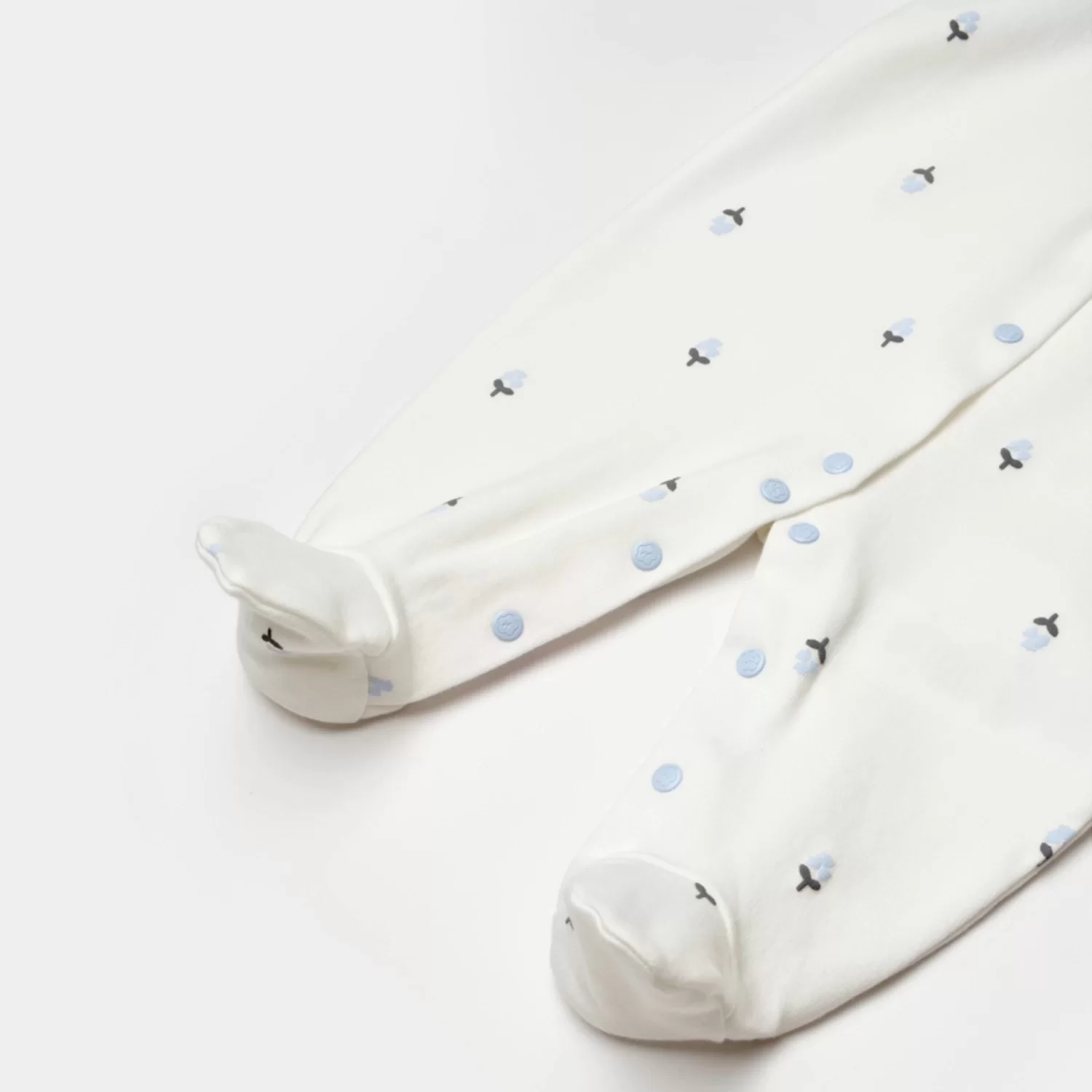 Love Floral Bebek Tulum Ekru Lila - Görsel 5