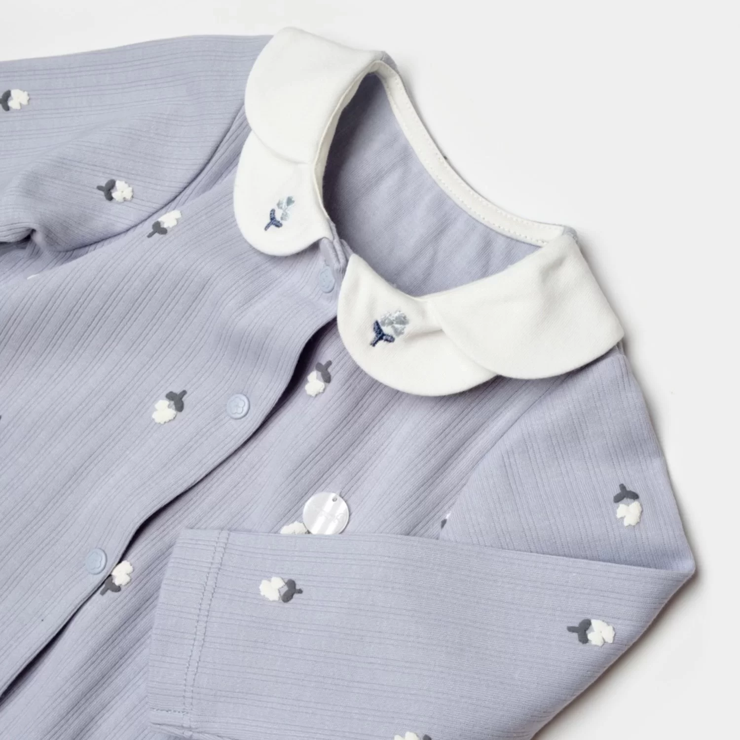 Love Floral Tulum Ekru Lila - Görsel 4