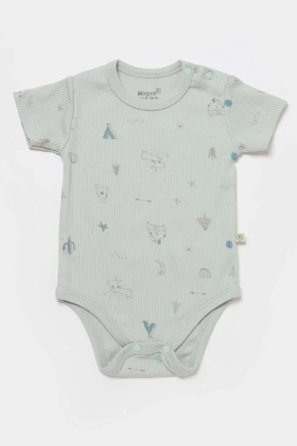 Modal Happy Forest Bebek Body  Bej-mint