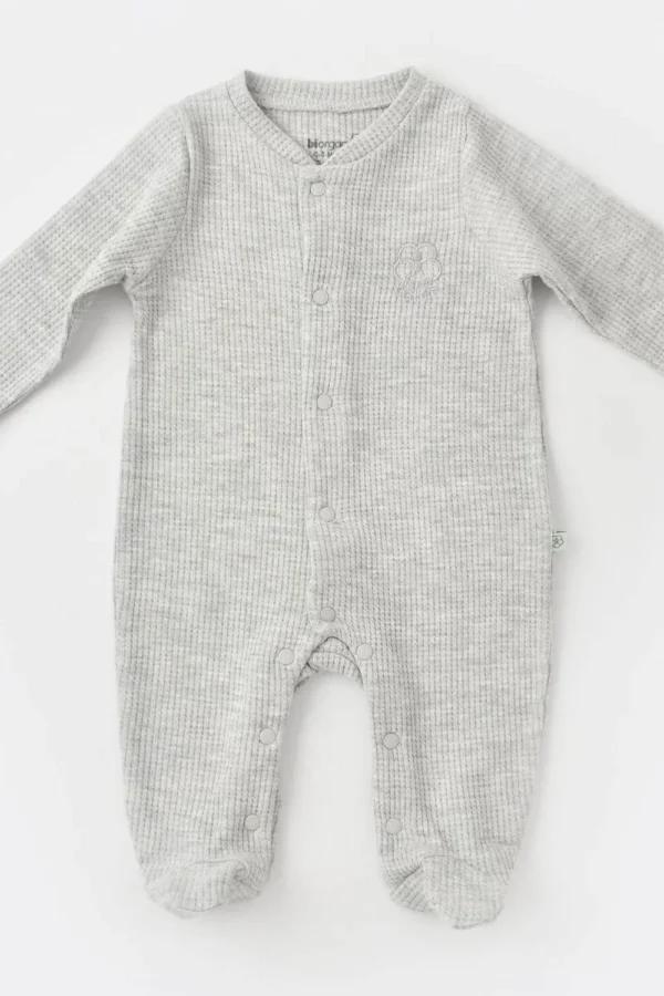 Nature İn Waffle Tulum  Gri Melanj