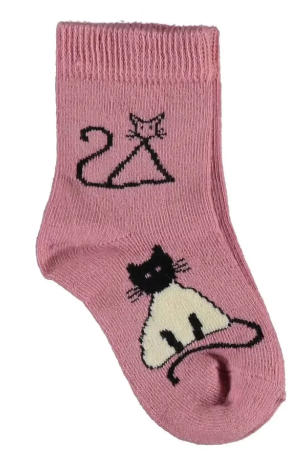 New Cats Yaş Soket Çorap  Pembe