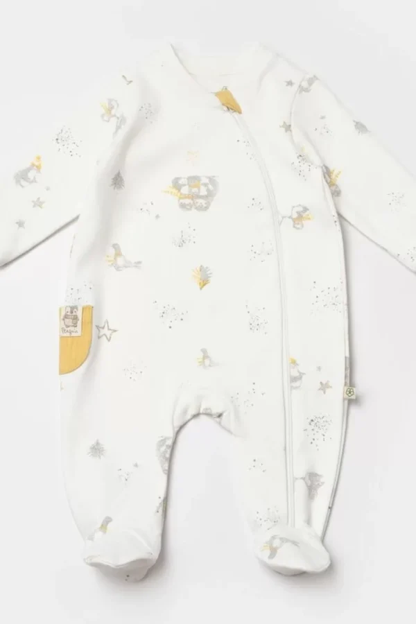 Penguın Club Bebek Tulum  Ekru Gri