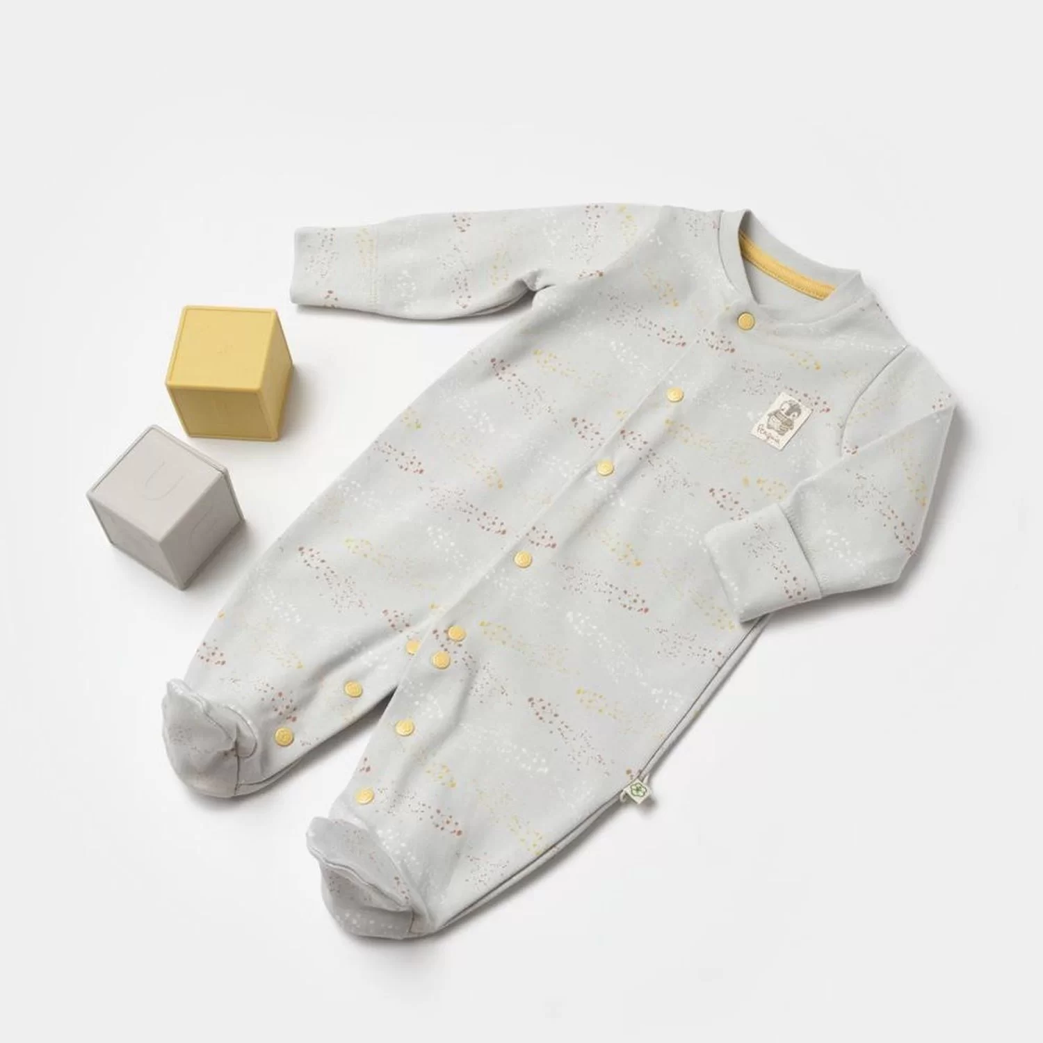 Penguin Yenidoğan Tulum Ekru Gri - Görsel 8