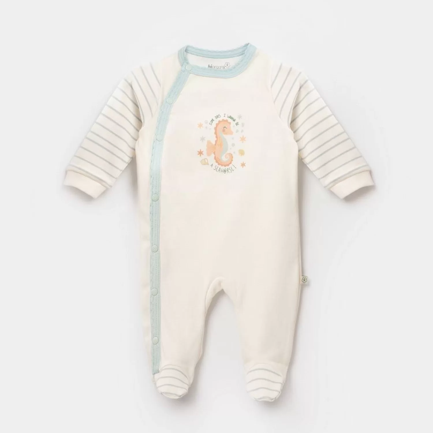 Save The Seahorse Newborn Bebek Tulum Bej-mint