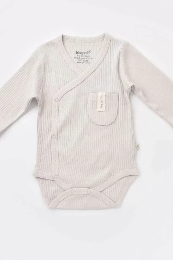 Eldivenli Kruvaze Body  Gri