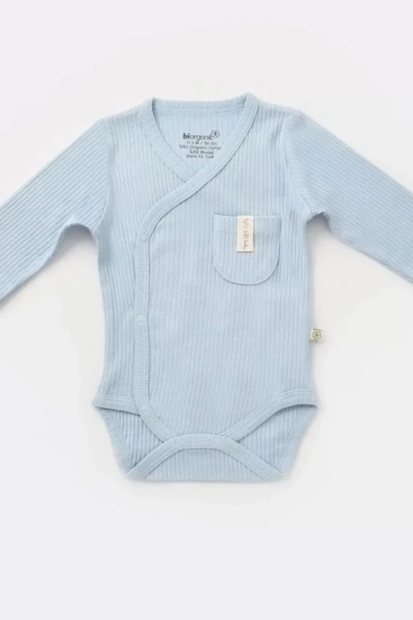 Eldivenli Kruvaze Body  Mavi