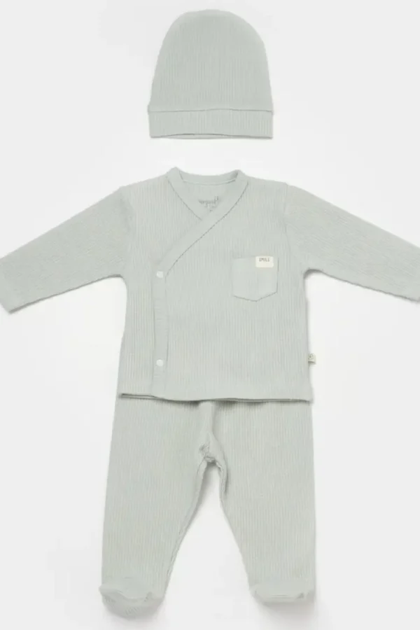 Waffle Smile 3'lü Zıbın Takım Mint