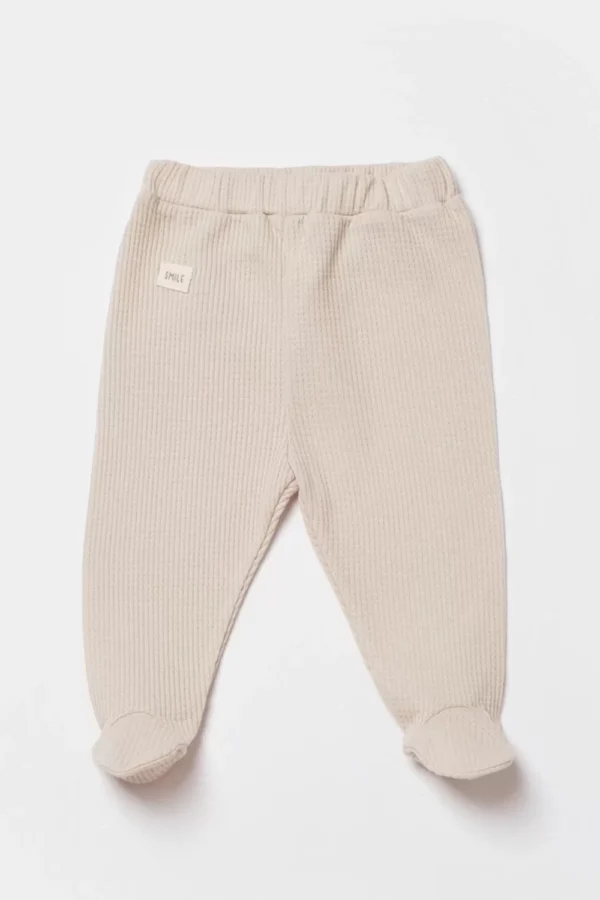 Waffle Smile Patikli Pantolon  Bej