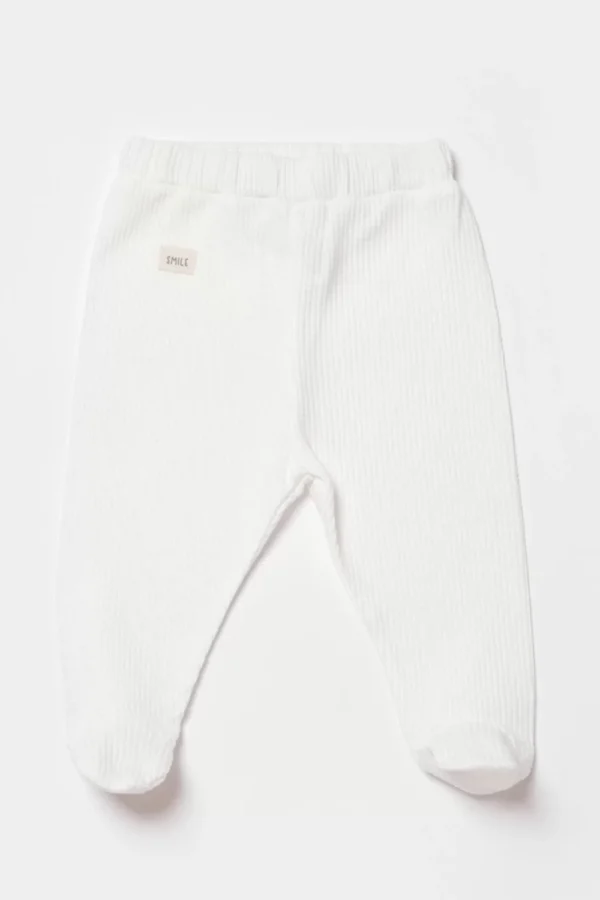 Waffle Smile Patikli Pantolon  Ekru
